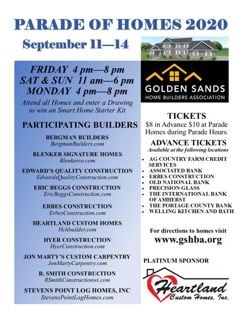 Parade of Homes Golden Sands Home Builders Association